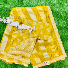 Pure Silk Saree with Designer Blouse